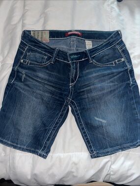 UNIONBAY Dark Blue Washed Denim Shorts